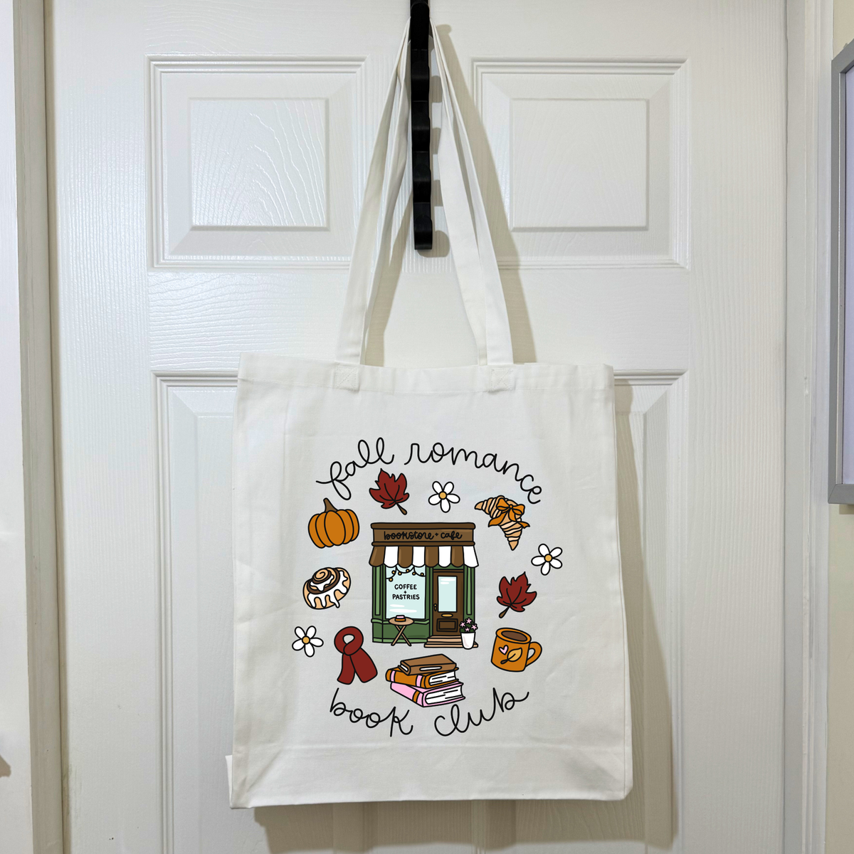 Fall Romance Book Club Tote Bag