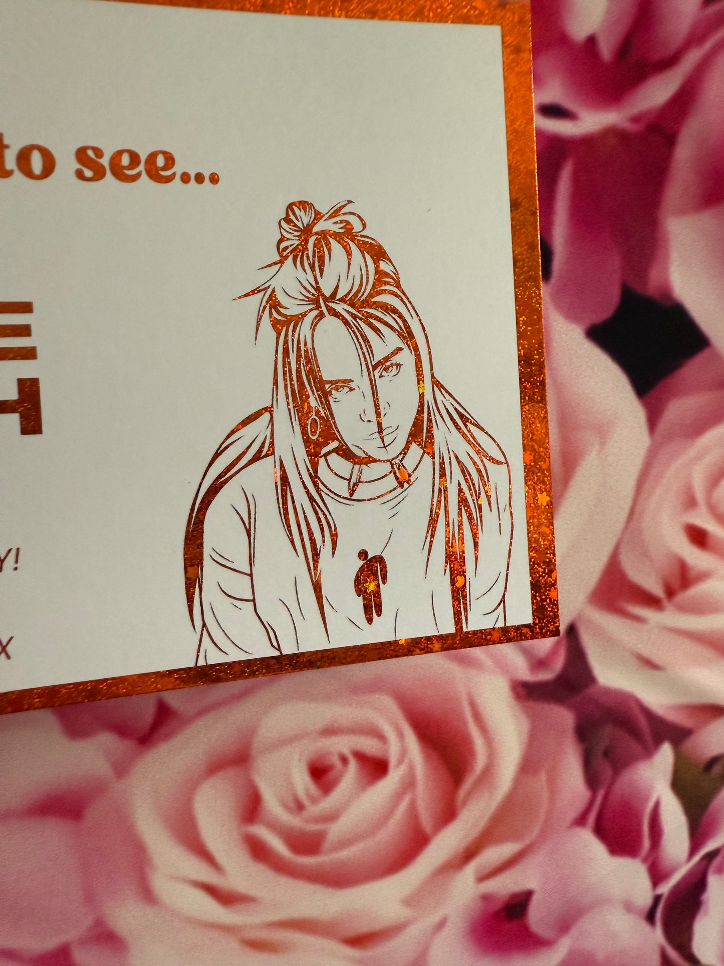 Personalised Foiled Ticket Keepsake
