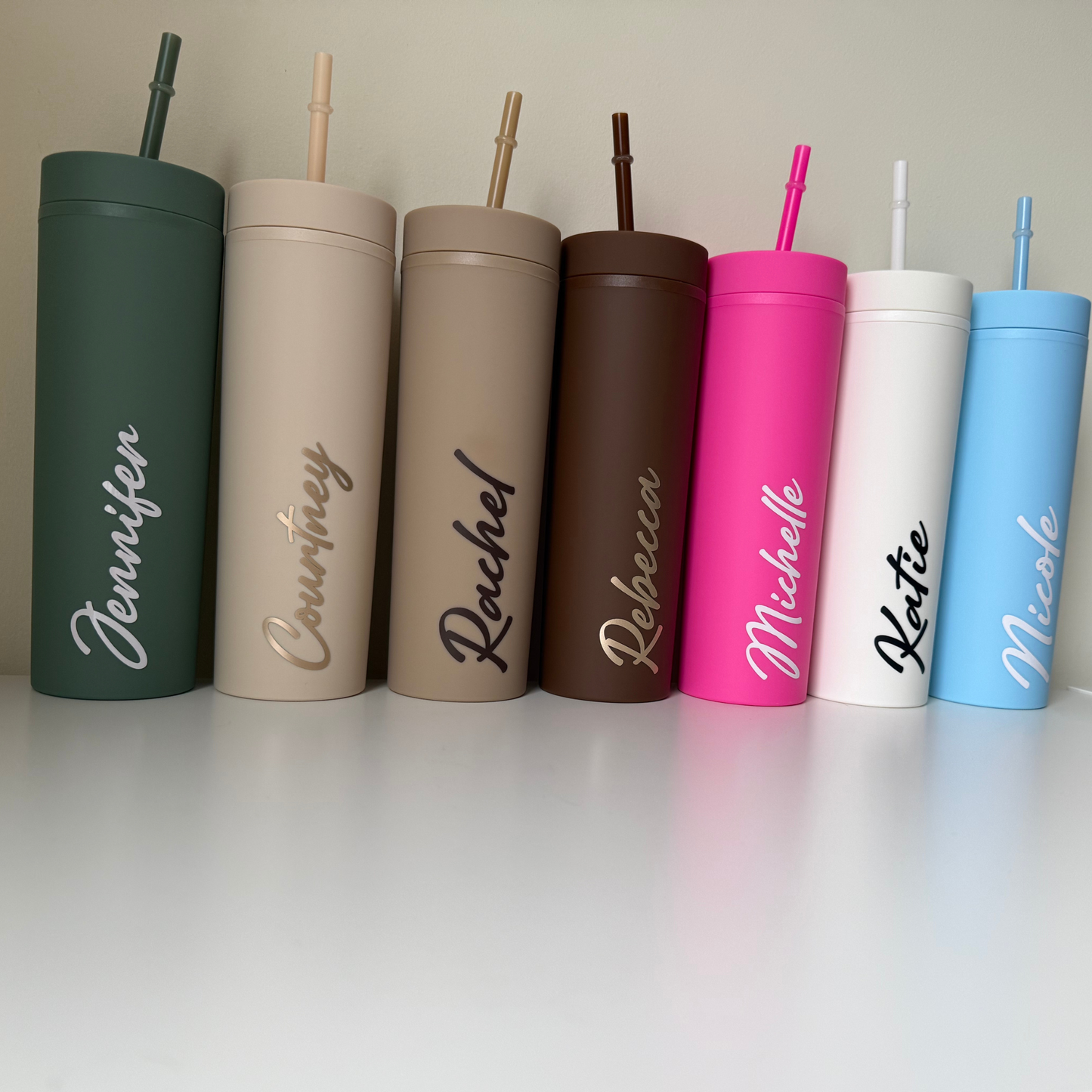 Personalised Skinny Matte Tumbler