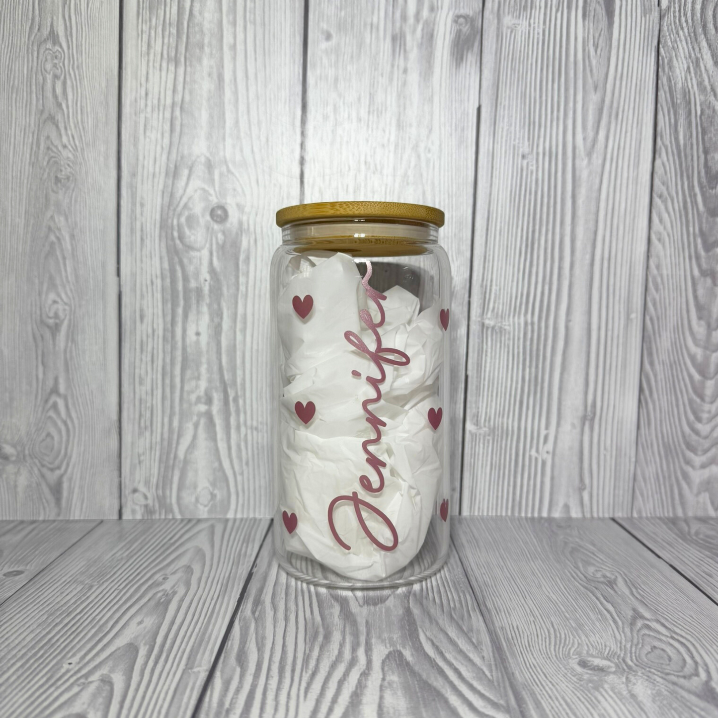 Personalised Glass Can