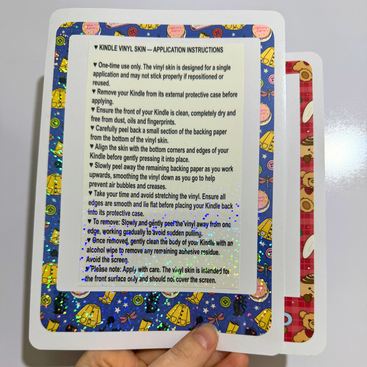 Kindle Front Vinyl Skins
