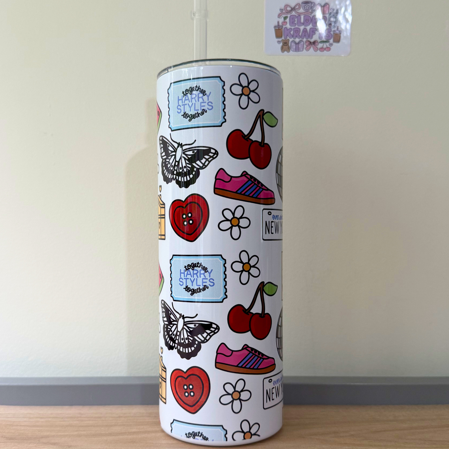 Harry Styles Inspired Coffee Tumbler – Love On Tour Fan Gift Travel Mug