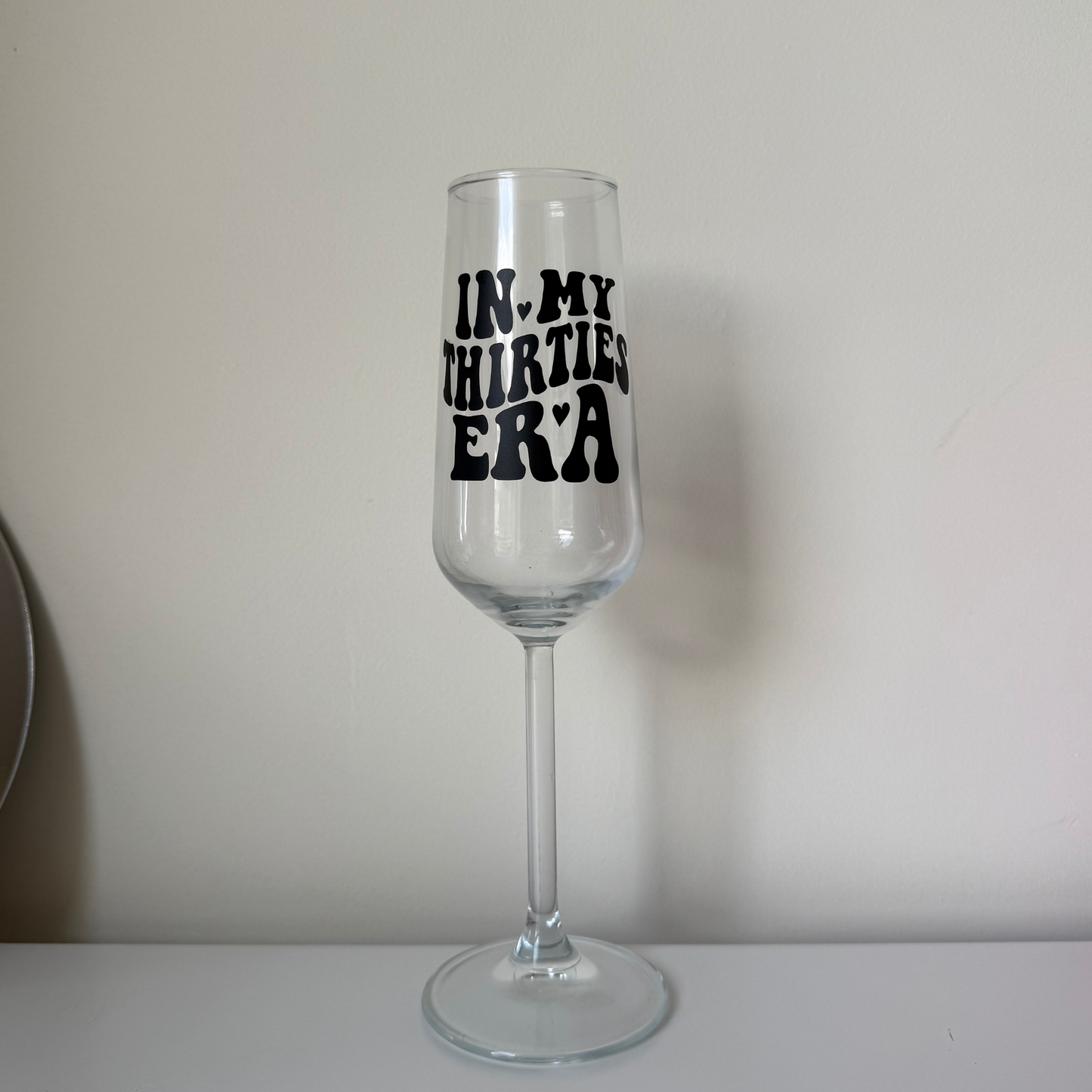 Thirties Era Champagne Flute Glass