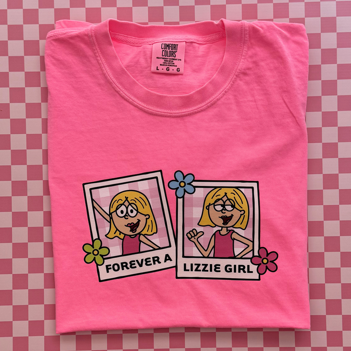 Lizzie McGuire Inspired Hot Pink T-Shirt – 2000s Y2K Nostalgia Cotton Tee