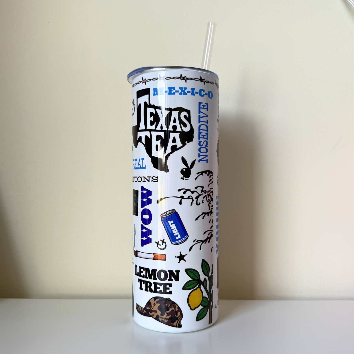 Post Malone Inspired Tumbler Cup – Travel Coffee & Hot/Cold Drink Cup | Music Fan Gift