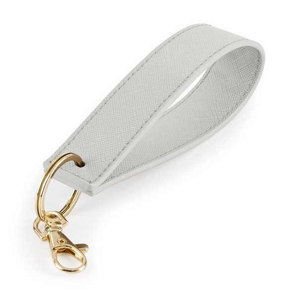 Initials Faux Leather Wristlet