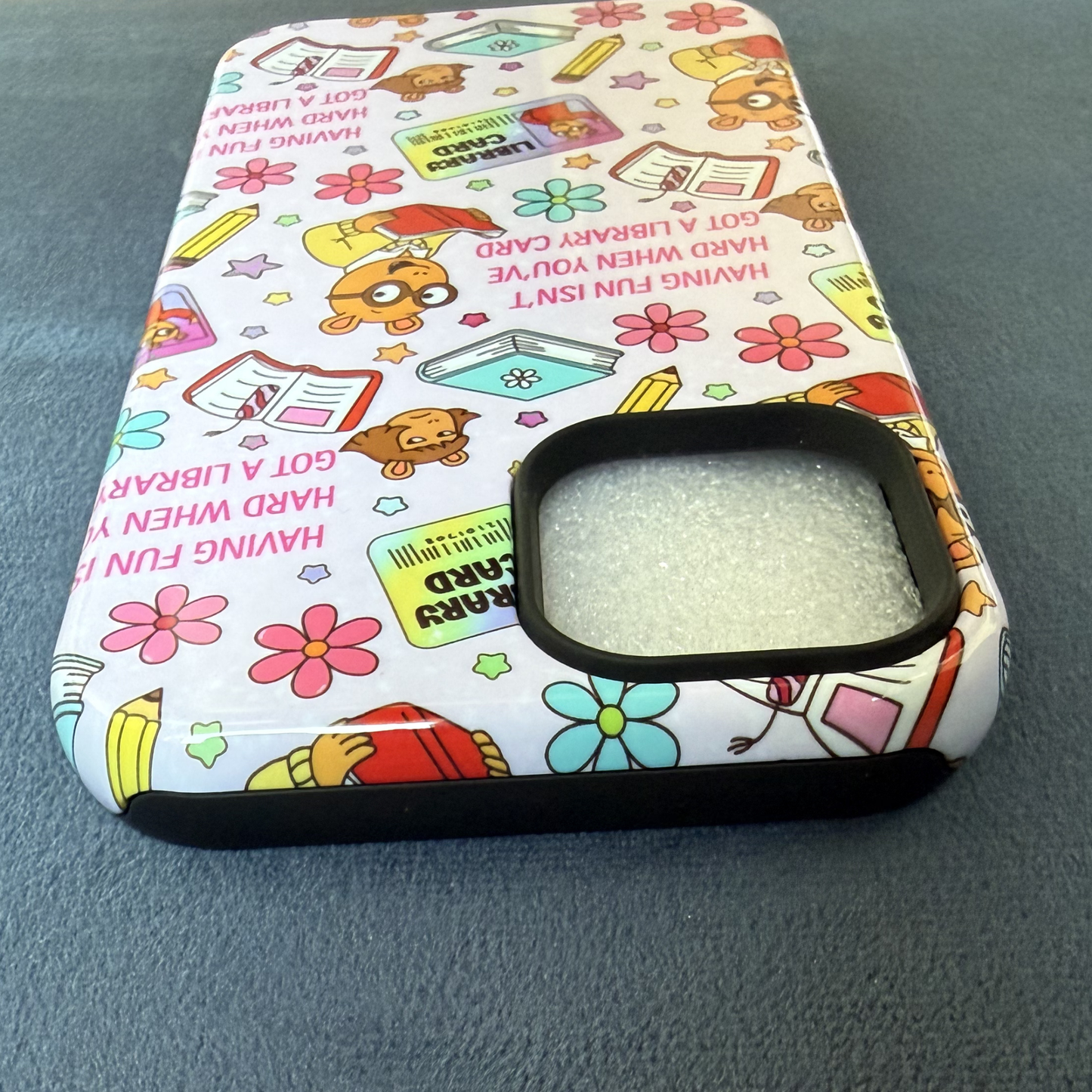 Arthur DW Library Card Phone Case – Nostalgic 90s Cartoon Aesthetic iPhone Case