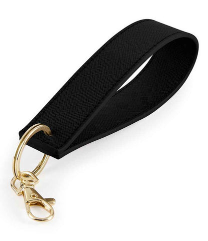 Initials Faux Leather Wristlet