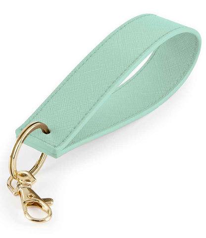 Initials Faux Leather Wristlet