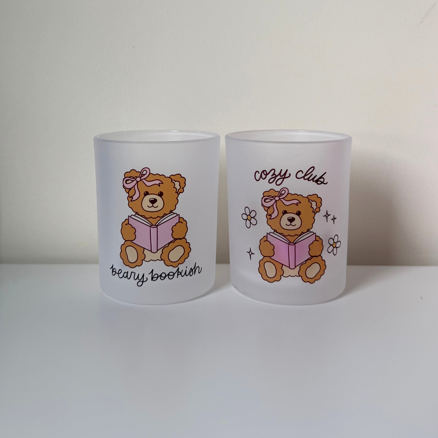 Bookish Bear Candle Tealight Holder