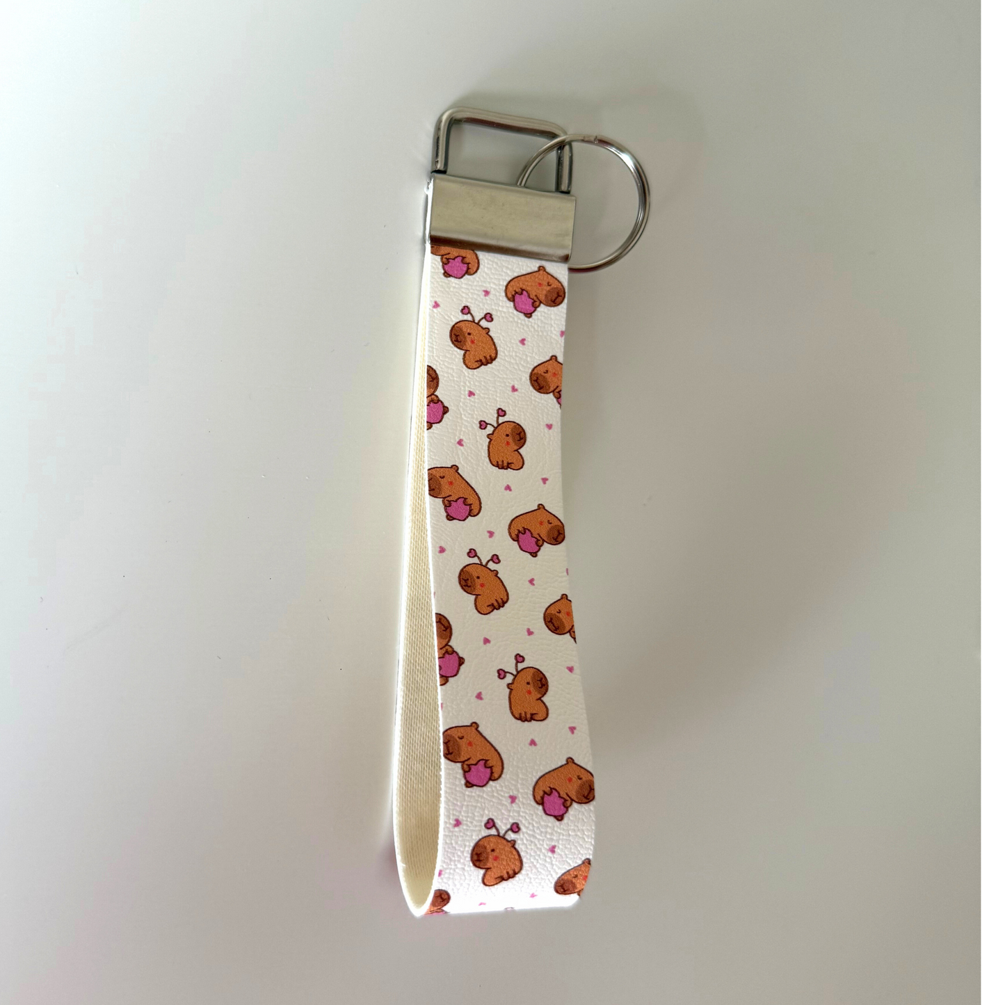 Capybara Wristlet Keychain