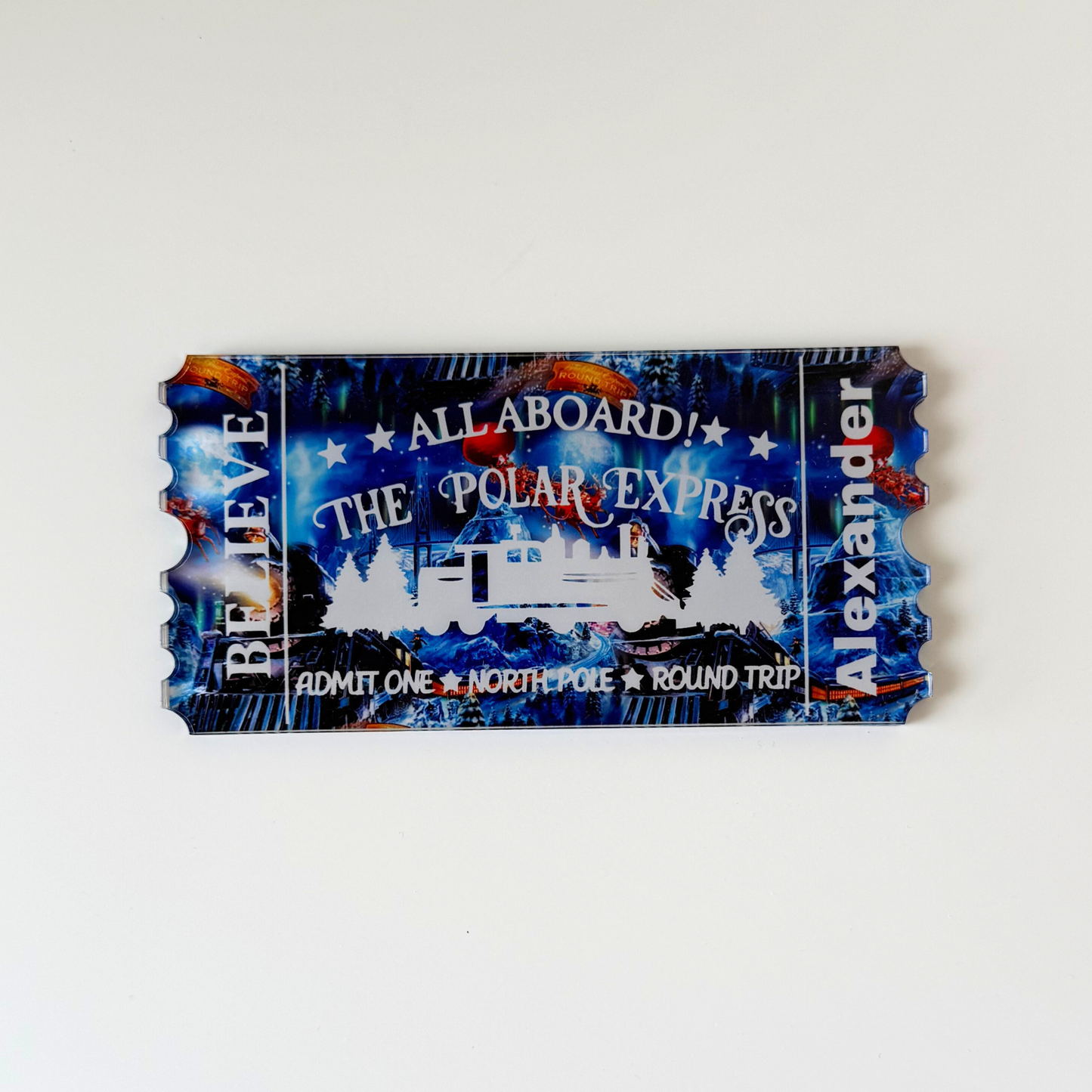 North Pole Adventure Ticket – Personalized Festive Gift for Families