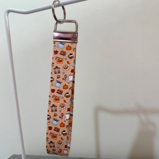 Stars Hollow Inspired Leather Keychain Wristlet