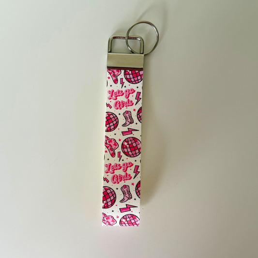 Lets Go Girls Cowgirl Keychain Wristlet