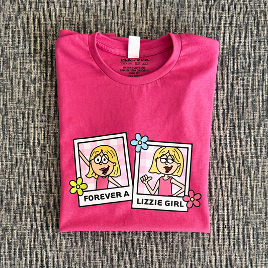 Lizzie McGuire Inspired Hot Pink T-Shirt – 2000s Y2K Nostalgia Cotton Tee