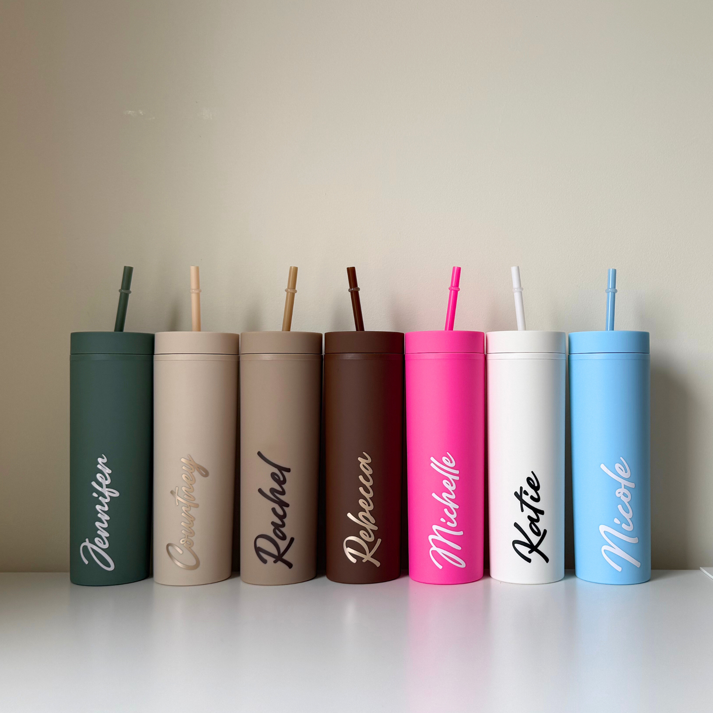 Personalised Skinny Matte Tumbler