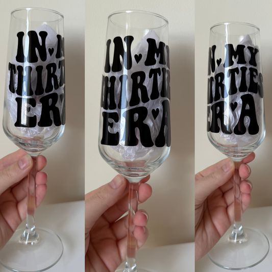 Thirties Era Champagne Flute Glass