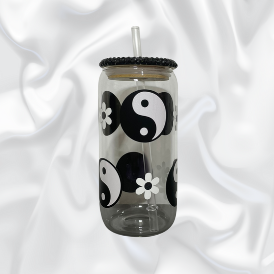 Ying & Yang Glass Can