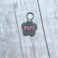 Personalised Daisy Keyring