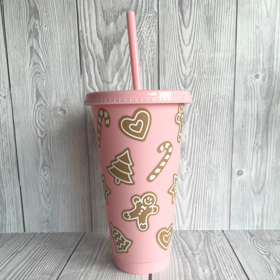 Pink Christmas Cold Cup