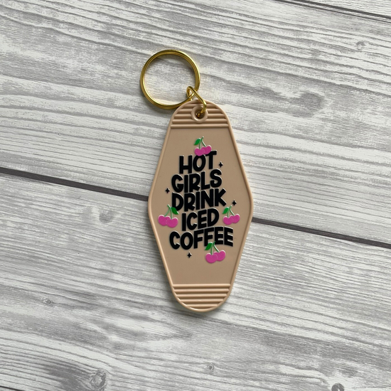 Iced Coffee Motel Keyring