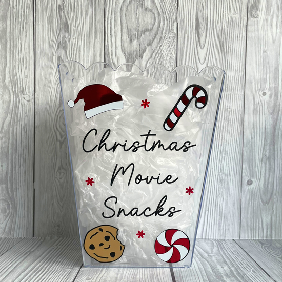 Christmas Movie Snack Tub