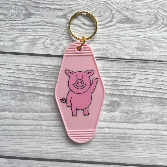 Percy Pig Motel Keyring