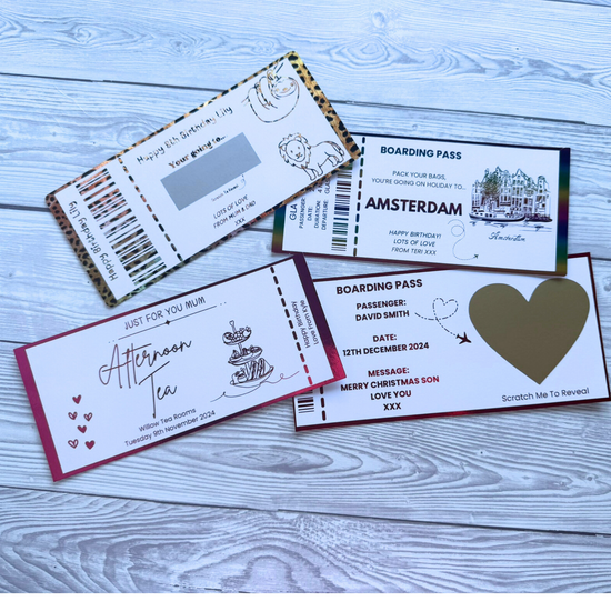 Personalised Foil Ticket Keepsake