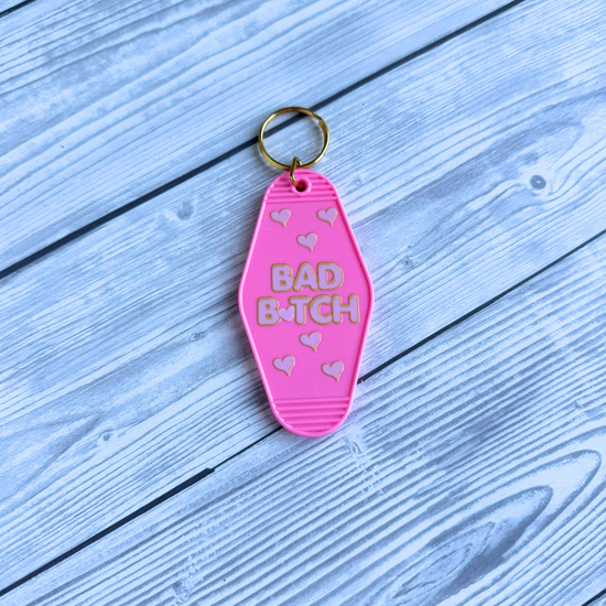 P Louise Bad B Motel Keyring