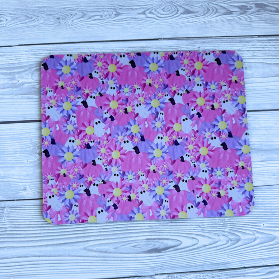 Pastel Floral Ghost Mousepad