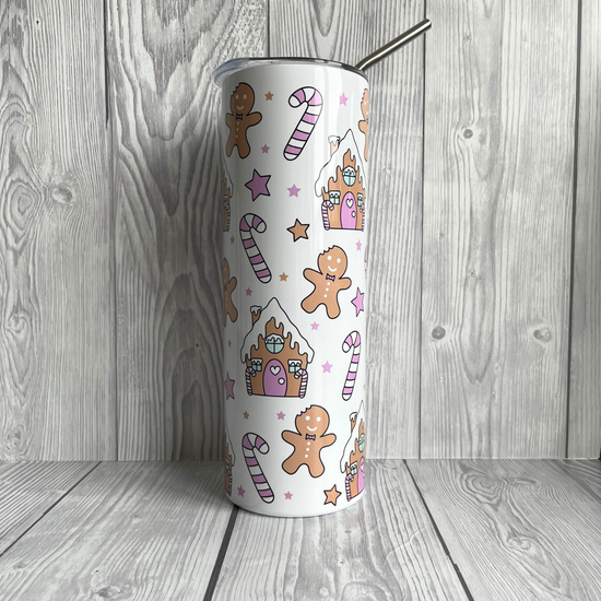 Pink Gingerbread Tumbler