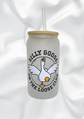 Silly Goose Glass Can