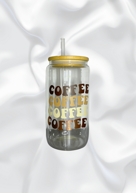 Iced Coffee Glass Can