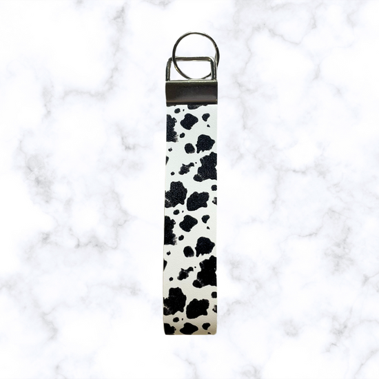 Cow Print Wristlet