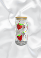 Stawberry Glass Can