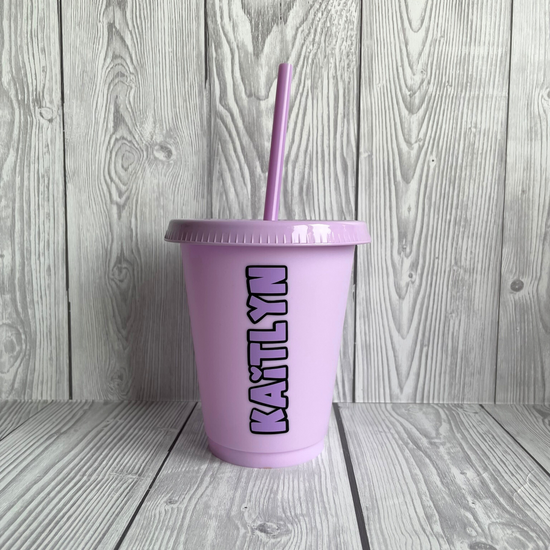 Girls Personalised 16oz Cold Cup