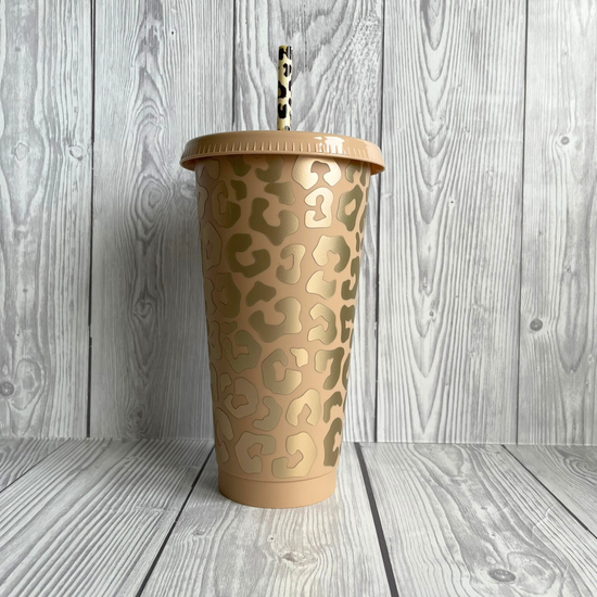 Leopard Print Cold Cup