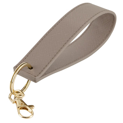 Initials Faux Leather Wristlet