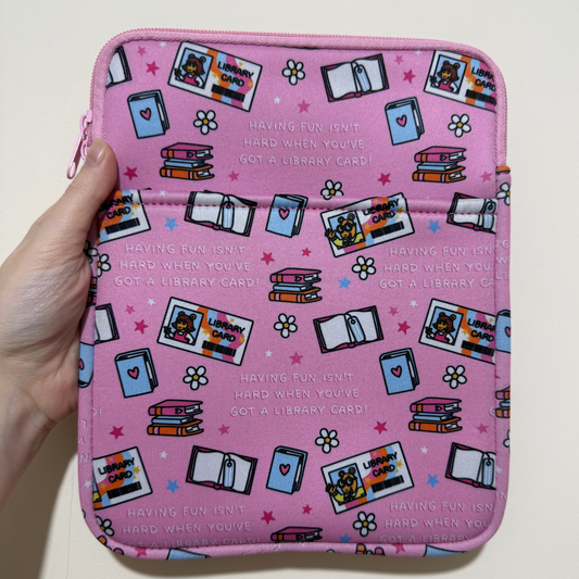 Library Card Kindle Pouch
