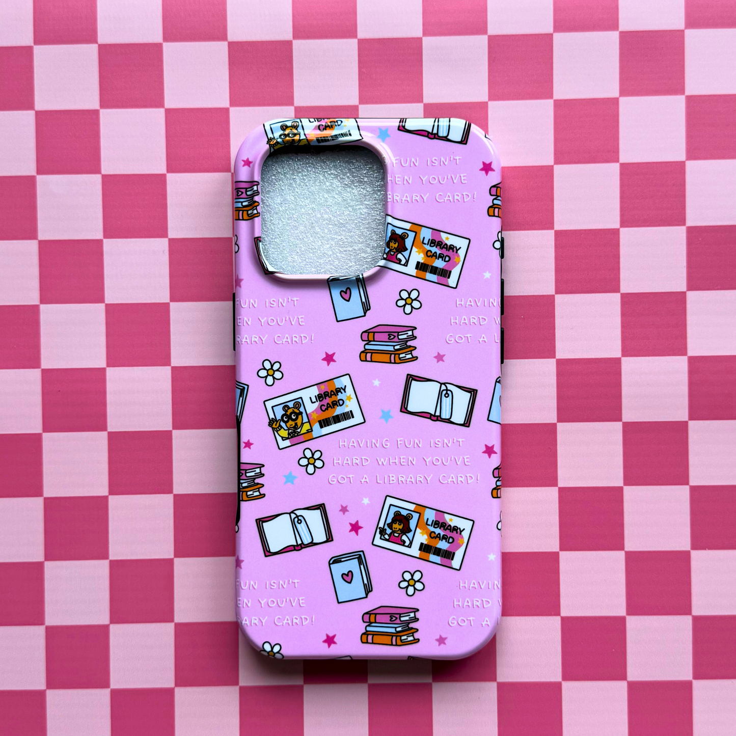 Arthur Inspired Library Card Phone Case | Retro Y2K