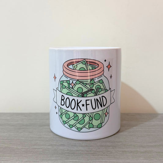 Cute Ceramic Book Funds Money Jar | Perfect Gift for Book Lovers
