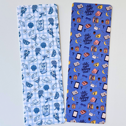 Glossy Bookmarks Set – Late Night Reading Club & Coastal Cowgirl Designs | Cute Aesthetic Book Lover Gift