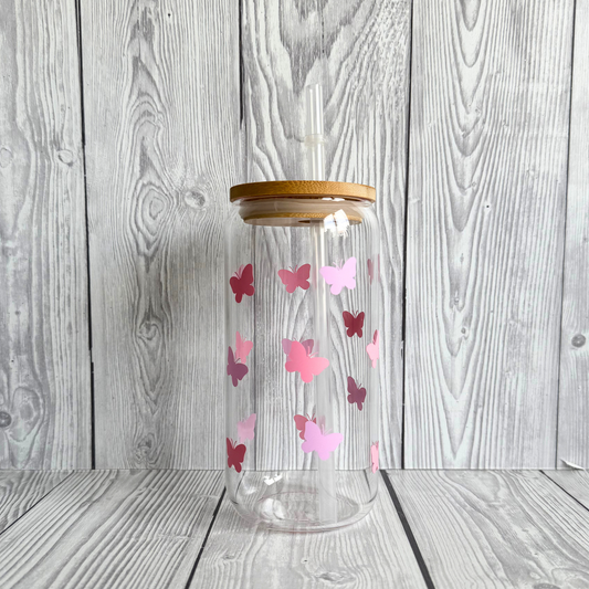 Butterfly Glass Can
