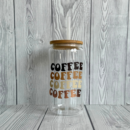 Iced Coffee Glass Can