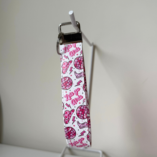 Lets Go Girls Cowgirl Keychain Wristlet
