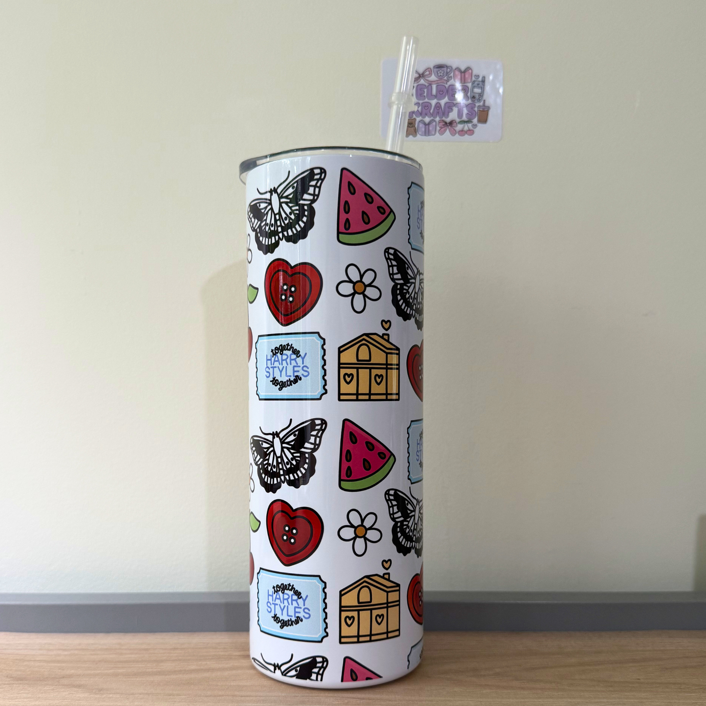 Harry Styles Inspired Coffee Tumbler – Love On Tour Fan Gift Travel Mug
