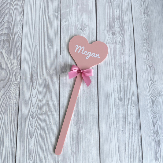 Acrylic Heart Wand