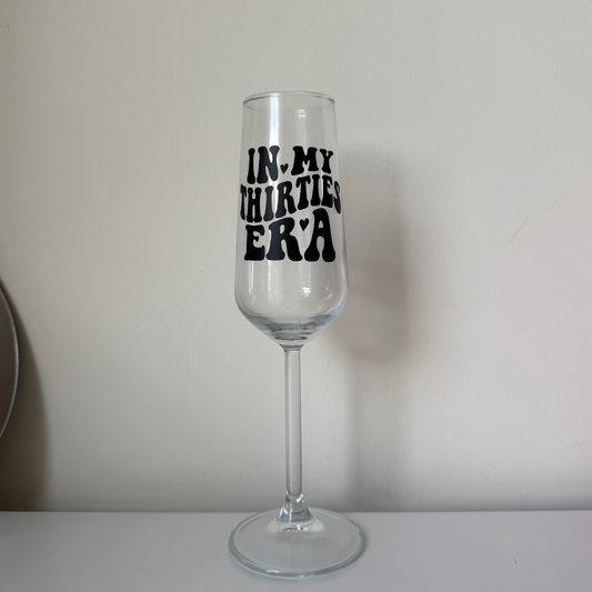 Thirties Era Champagne Flute Glass