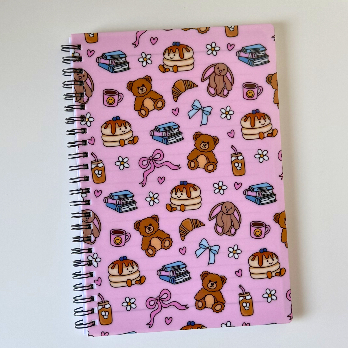 Bookish Bear Bakery Notepad – Cute Jellycat Inspired Lined Stationery | Cozy Desk Accessory