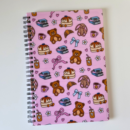 Bookish Bear Bakery Notepad – Cute Jellycat Inspired Lined Stationery | Cozy Desk Accessory